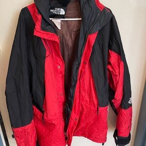 Vintage 90s The North Face Black and Red Jacket